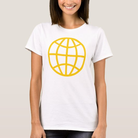 Symbool wereldbol t-shirt (Voorkant)