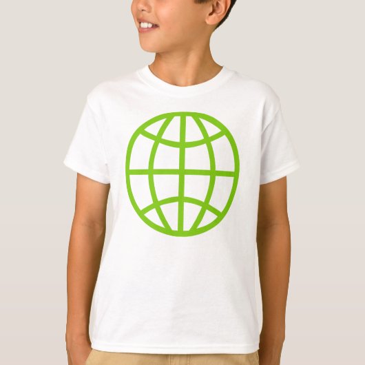 Symbool wereldbol t-shirt (Voorkant)