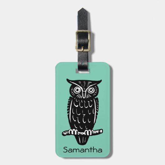 Symbool: Wisdom Bagagelabel (Voorkant verticaal)