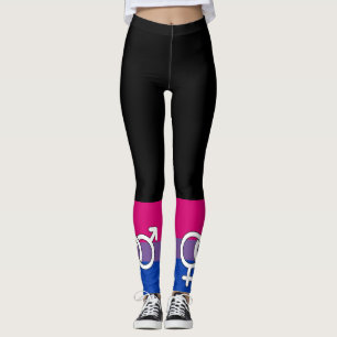 Symboolmarkering op basis van bisexual Pride Leggings