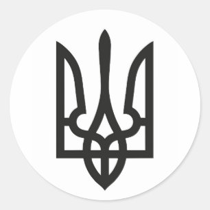 Symboolmarkering voor het nationale embleemsymbool ronde sticker