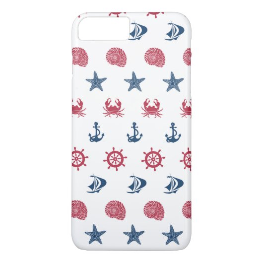 Symboolpatroon rood wit en blauw Zee Case-Mate iPhone Case (Achterkant)