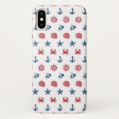 Symboolpatroon rood wit en blauw Zee Case-Mate iPhone Case (Achterkant)