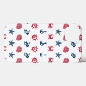 Symboolpatroon rood wit en blauw Zee Case-Mate iPhone Case (Achterkant (horizontaal))