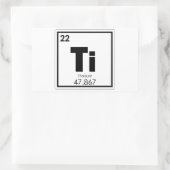Symboolscheikundeformules Titaniumelement Rechthoekige Sticker (Tas)