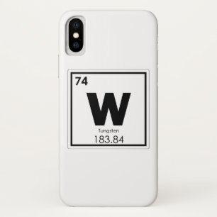 Symboolscheikundeformules wolfraamelement iPhone x hoesje