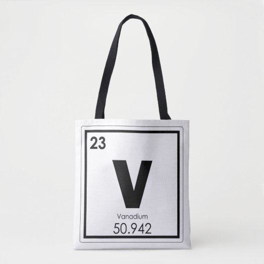 Symboolscheikundige vanadiumformule, vanadiumchemi tote bag (Voorkant)