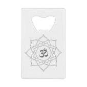 Symbooltekening Lotus Flower Om Kredietkaart Flessenopener (Voorkant)