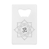 Symbooltekening Lotus Flower Om Kredietkaart Flessenopener (Achterkant)