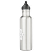 Symbooltekening Lotus Flower Om Waterfles (Rechts)