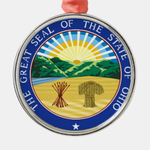 Symboolvlag Ohio staatszegelamerica Metalen Ornament