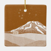 Syme Hut Mount Taranaki Keramisch Ornament (Achterkant)