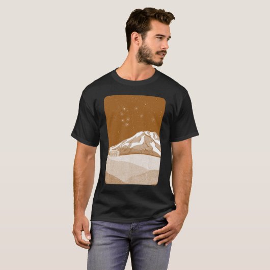 Syme Hut Mount Taranaki T-shirt (Voorkant volledig)