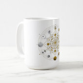 Symétrie cosmique – Mug Espace Mandala Céleste (Devant gauche)