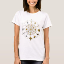 Symétrie cosmique - T-shirt spatial mandala célest