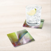 Symfonie II Vierkante Kartonnen Onderzetter (Insitu)