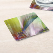 Symfonie II Vierkante Kartonnen Onderzetter (Schuin)