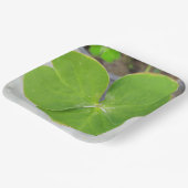 Symfonie van bladeren: 9-inch vierkant papier Bord (Gebogen)