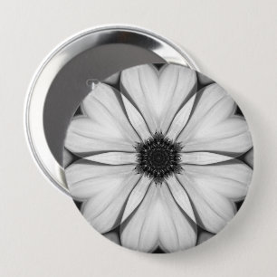 Symfonie van de bloemblaadjes ronde button 4,0 cm