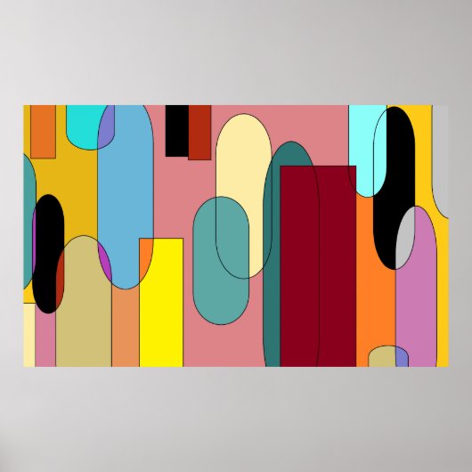 Symfonie van de natuur - Tranquil Waterfall Poster (Voorkant)