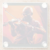 SYMFONIE VAN FUNK #1 GLAZEN ONDERZETTER (Achterkant)