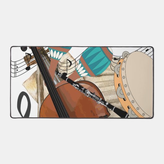 Symfonie van instrumenten bureaumat (Voorkant)
