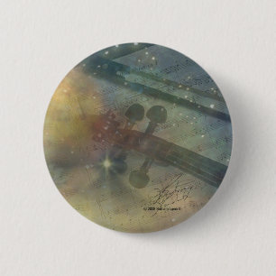 Symfonie van sterren ronde button 5,7 cm