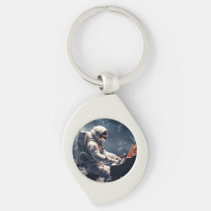 Symfonie voor de sterren Piano op de maan Sleutelhanger