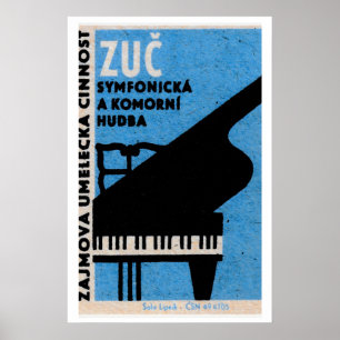Symfonisch Piano - Matchbox Print - Tsjechische Wa