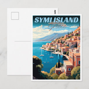Symi-eiland in Griekenland cadeaus Briefkaart