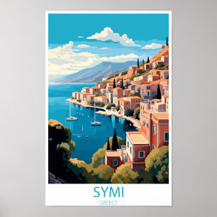Symi Island in Griekenland cadeaus Poster