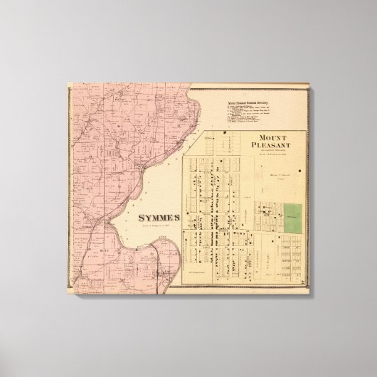 Symmes Mt Pleasant, Ohio Canvas Afdruk (Voorkant)