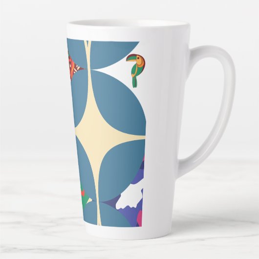 Symmetrie in Natuur Latte Mok (Rechts)