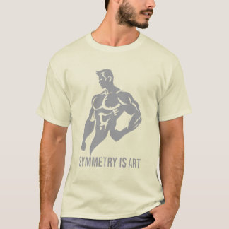 Symmetrie is kunst Gouden tijdperk Bodybuilding Mo T-shirt