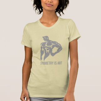 Symmetrie is kunst Gouden tijdperk Bodybuilding Mo T-shirt