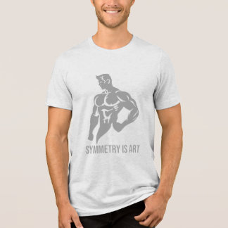 Symmetrie is kunst Gouden tijdperk bodybuilding mo Tri-Blend Shirt