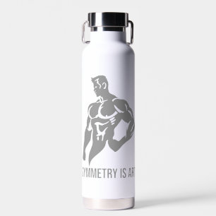 Symmetrie is kunst Gouden tijdperk bodybuilding mo Waterfles