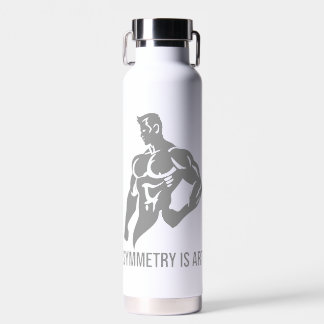 Symmetrie is kunst Gouden tijdperk bodybuilding mo Waterfles