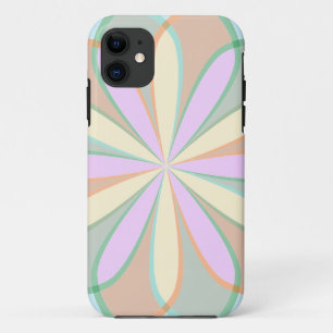 symmetrie van met bloem gekleurd glas iPhone 11 hoesje