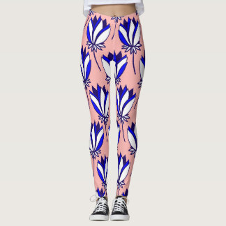 Symmetrisch bloemmotief: Kleurrijk  motief Leggings