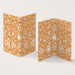 Symmetrisch bloemmotief met oranje motieven rese kaart