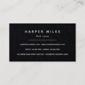 Symmetrisch logo zwarte visitekaartje (Achterkant)