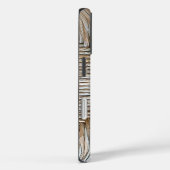 Symmetrisch natuurlijk bamboe vezel weefpatroon Case-Mate iPhone case (Achterkant / Rechts)