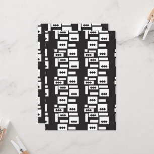 Symmetrisch wit geometrisch ontwerp met helder, he kaart