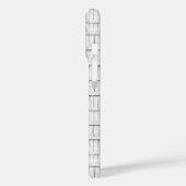 symmetrisch witgekalkt houtpatroon Case-Mate iPhone case (Achterkant / Links)