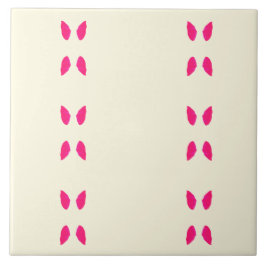 Symmetrische bloemenprint Keramische Tegel Tegeltje