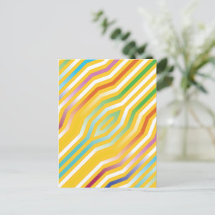 Symmetrische diagonale strepen achtergrond 3 briefkaart