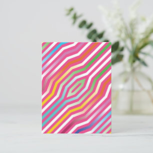 Symmetrische diagonale strepen achtergrond 4 feestdagenkaart