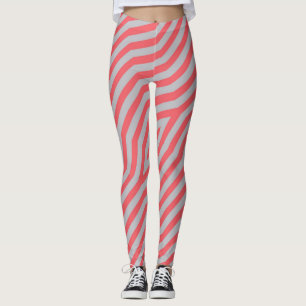 Symmetrische diagonale strepen achtergrond 5 leggings