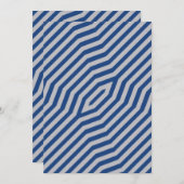 Symmetrische diagonale strepen achtergrond 6 bedankkaart (Voorkant / Achterkant)